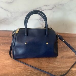 Elegant Navy Blue Handbag